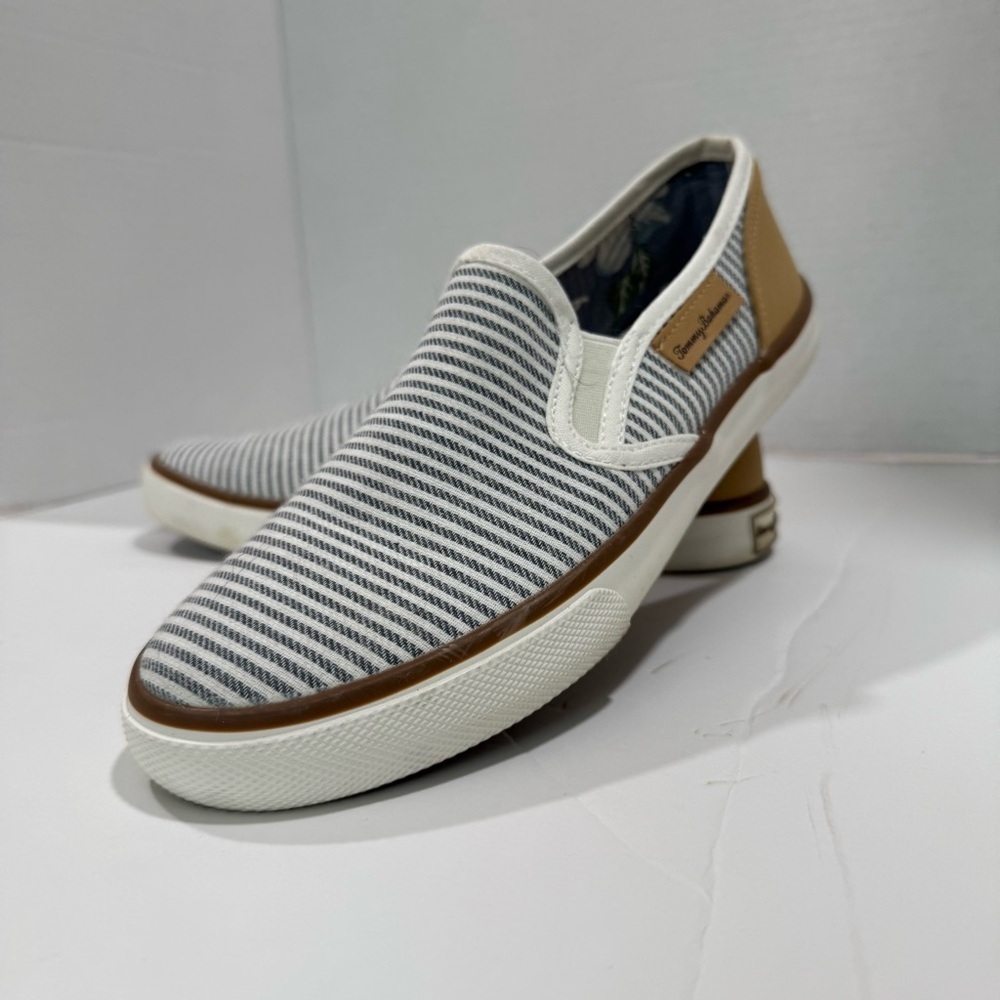 Tommy Bahama Slip On Sneakers Striped Casual Shoes Comfort Loafers Women's 7.5